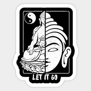 Buddha Let It Go Sticker